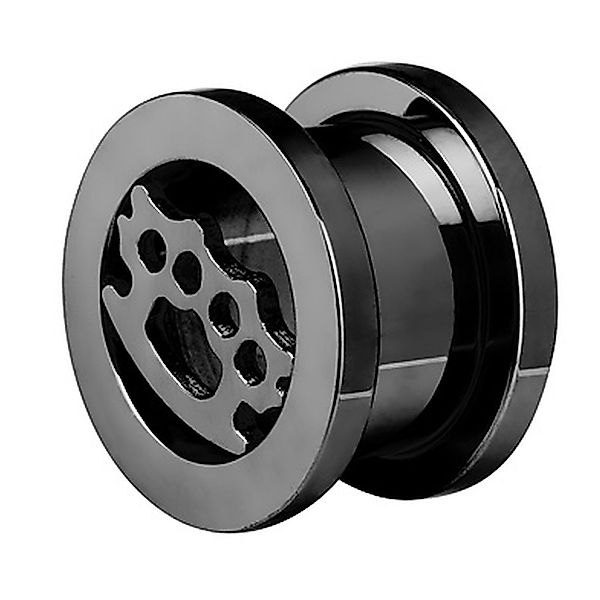 Taffstyle Plug Piercing Edelstahl Schlagring Style, günstig online kaufen