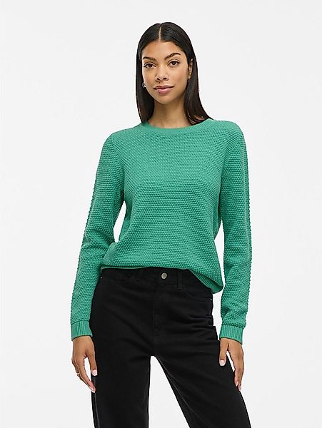 Vila Rundhalspullover VIDALO O-NECK L/S KNIT TOP- NOOS Baumwolle, regular f günstig online kaufen