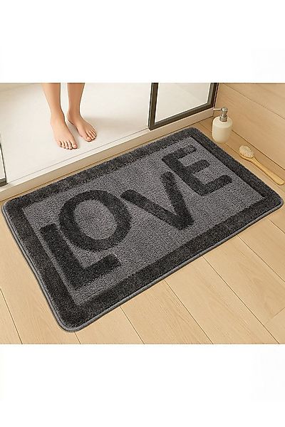 Rugium Badematte Love Badematte, Badematte, bedruckter Badteppich, 60x100 c günstig online kaufen