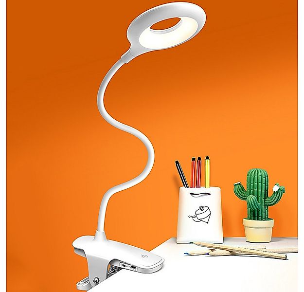 zggzerg LED Leselampe LED Klemmlampe, USB Aufladbar Akku Tischlampe, Touch- günstig online kaufen