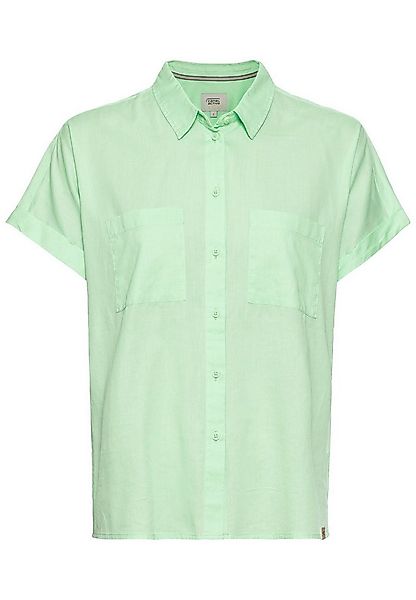 camel active Kurzarmbluse Halbarm Bluse aus einem Baumwoll-Twill günstig online kaufen