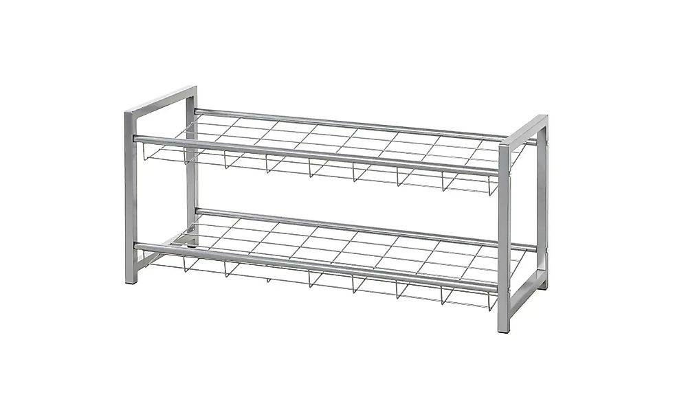 Schuhregal   ¦ silber ¦ Maße (cm): B: 80 H: 38 Regale > Schuhregale - Höffn günstig online kaufen