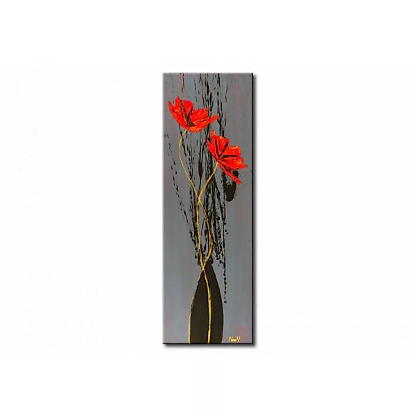 Bild auf Leinwand Stilisierte Mohnblumen XXL günstig online kaufen