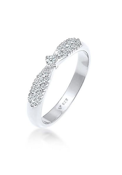 Elli DIAMONDS Verlobungsring Verlobung Glamour Diamant (0,16 ct) 925 Silber günstig online kaufen