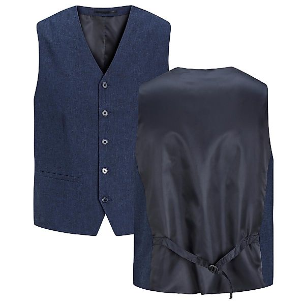 Jack&Jones Leichte Weste mit Leinen Farbe marine Größe: 64 günstig online kaufen
