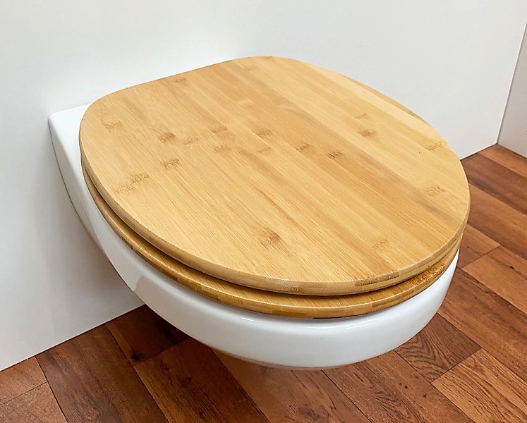ADOB WC-Sitz »Bambus dunkel«, mit Absenkautomatik, geeignet für alle handel günstig online kaufen