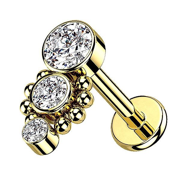 Taffstyle Piercing-Set Piercing Labret Monroe Stecker günstig online kaufen