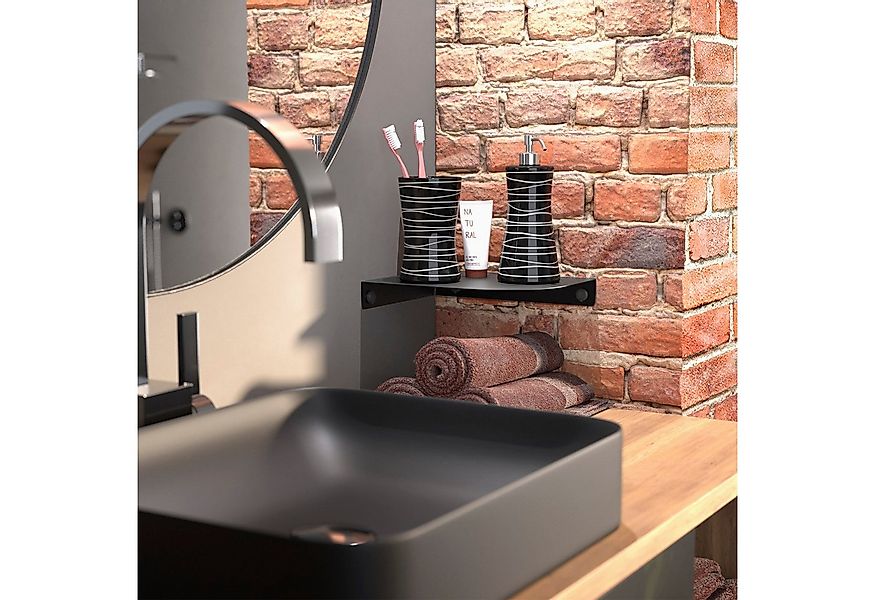 SO-TECH® Wandregal Eckregal HOVER 20/30 x 15/20 x 3 cm inkl. Befestigungsse günstig online kaufen