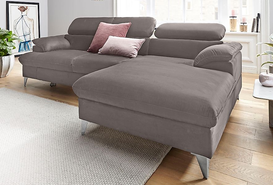 COTTA Ecksofa "Caluso L-Form", mit Kopfteilverstellung, wahlweise mit Bettf günstig online kaufen