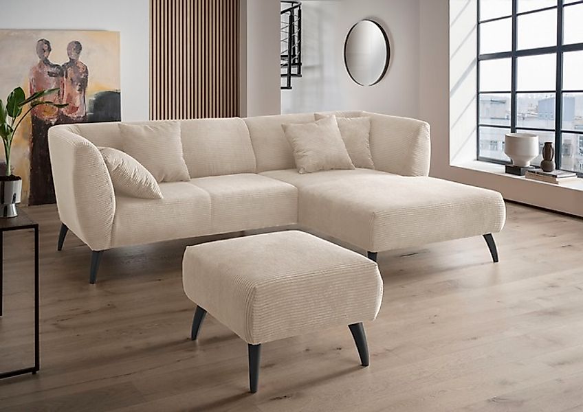 INOSIGN Ecksofa »Colori Polstermöbel mit zeitlos eleganter Rückenführung. L günstig online kaufen