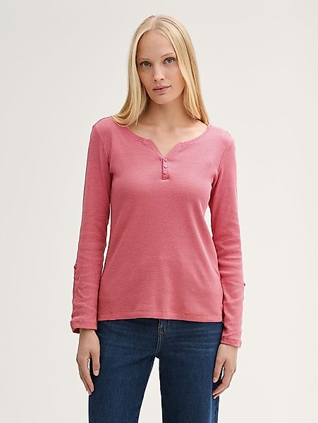 TOM TAILOR T-Shirt Langarmshirt mit Bio-Baumwolle günstig online kaufen
