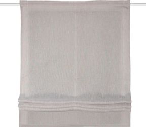 HOME WOHNIDEEN Raffrollo "TIRIAN" mit Klettband Raffrollo Deko Leinenoptik, günstig online kaufen