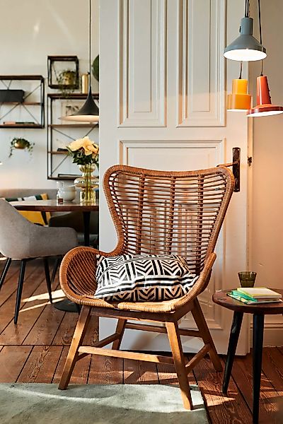 SIT Sessel "T-RATTAN ARMCHAIR" Rattanarmlehnstuhl mit Teakholzgestell und o günstig online kaufen