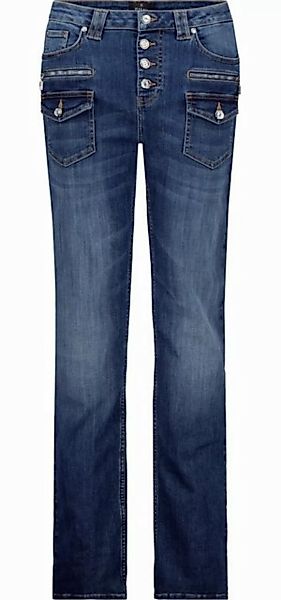 Monari 2-in-1-Hose Jeans mit Dekoknöpfen jeans günstig online kaufen