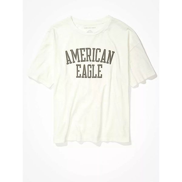 American Eagle Washed Graphic Kurzärmeliges T-shirt L Natural White günstig online kaufen
