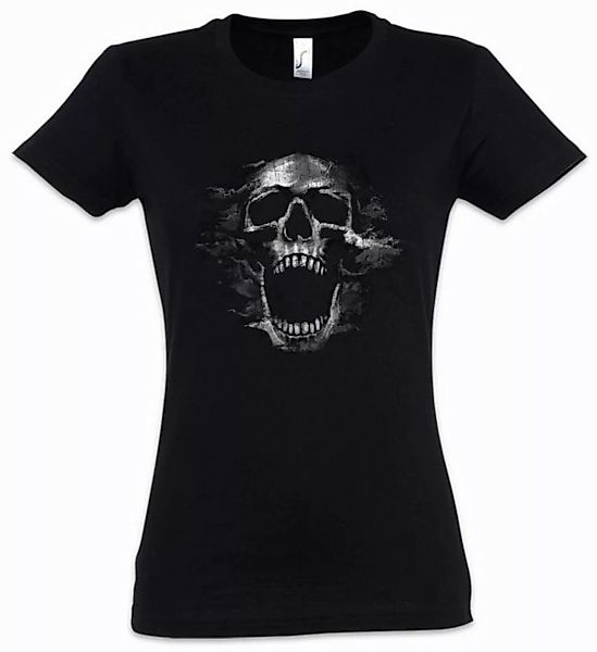 Urban Backwoods Print-Shirt Screaming Skull I Damen T-Shirt Schädel Dead To günstig online kaufen