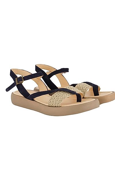 Ulla Popken Sandalen zweifarbig Flechtriemen Weite günstig online kaufen