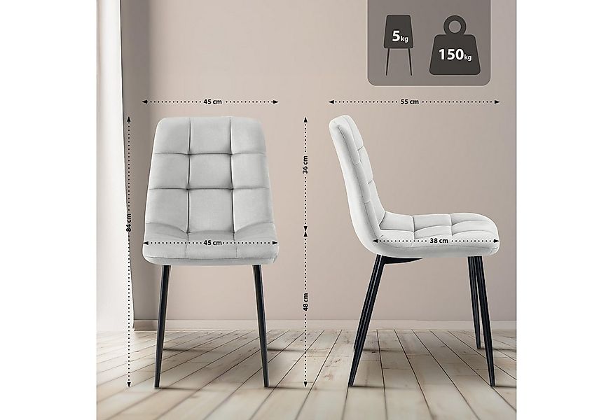 CLP Esszimmerstuhl Tilde (4er Set, 4 St), mit Rückenlehne, bis 150 kg günstig online kaufen