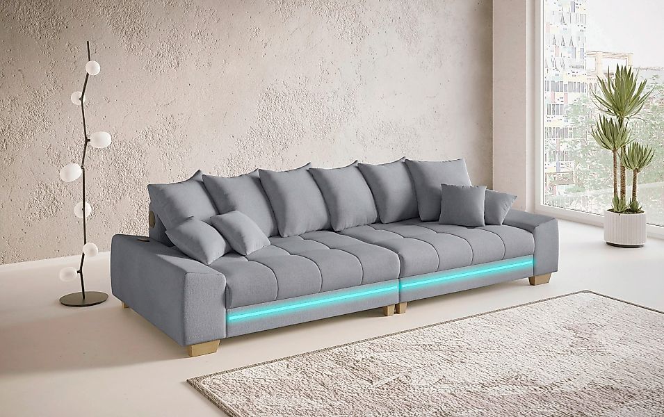 Mr. Couch Big-Sofa "Nikita II", mit RGB-LED, Bluetooth-Soundsystem, Kaltsch günstig online kaufen