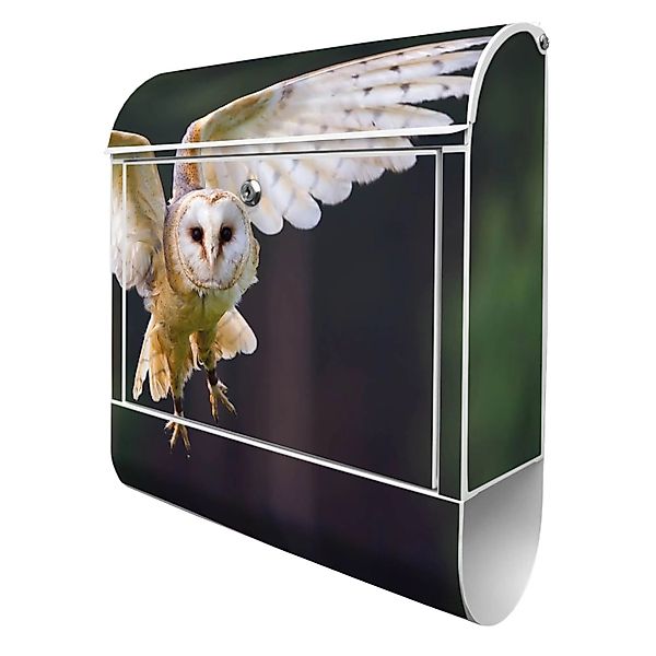 Banjado Design Briefkasten Weiß Pulverbeschichtet 39x47x14cm 2 Schlüssel Mi günstig online kaufen