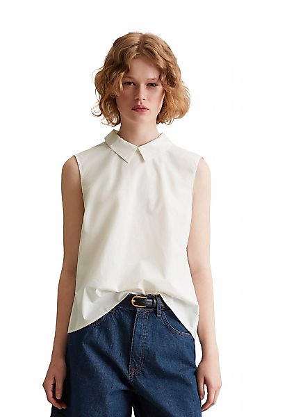 Marc OPolo DENIM Blusentop, Knopfleiste und Faltendetails am Rücken, ärmell günstig online kaufen
