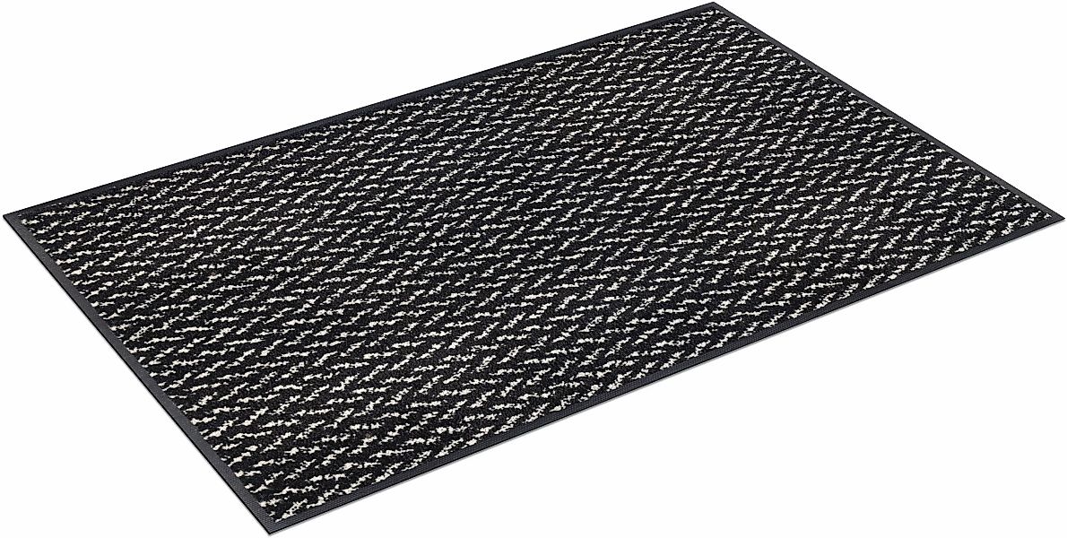 wash+dry by Kleen-Tex Teppich »Duo Pepper«, rechteckig, 9 mm Höhe, rutschhe günstig online kaufen