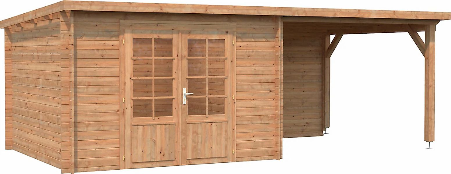 Palmako Gartenhaus "Ella" 8,7+8,2 m², mit Anbaudach günstig online kaufen