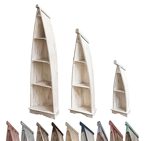 Oriental Galerie Standregal Bootsregal mit Steg klein whitewash günstig online kaufen