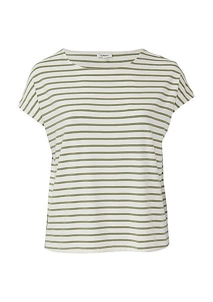 s.Oliver Kurzarmshirt T-Shirt Fließendes Jersey-Shirt mit überschnittenen S günstig online kaufen