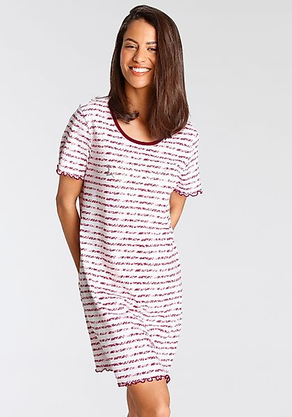 Vivance Dreams Sleepshirt 1-teilig, mit Kräuselsaum günstig online kaufen