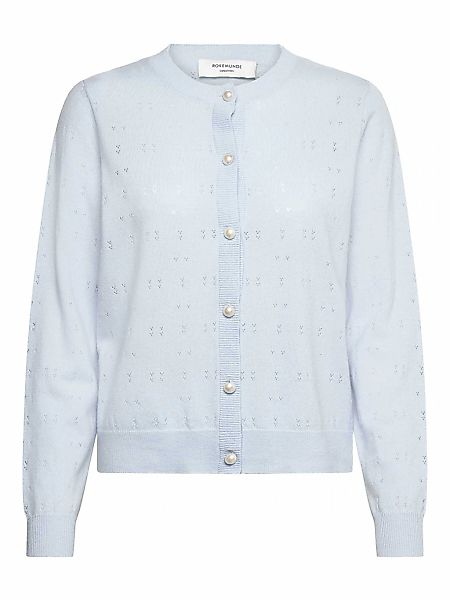 rosemunde Strickjacke "Laica Pointelle cardigan" mit Rundhalsausschnitt, wu günstig online kaufen