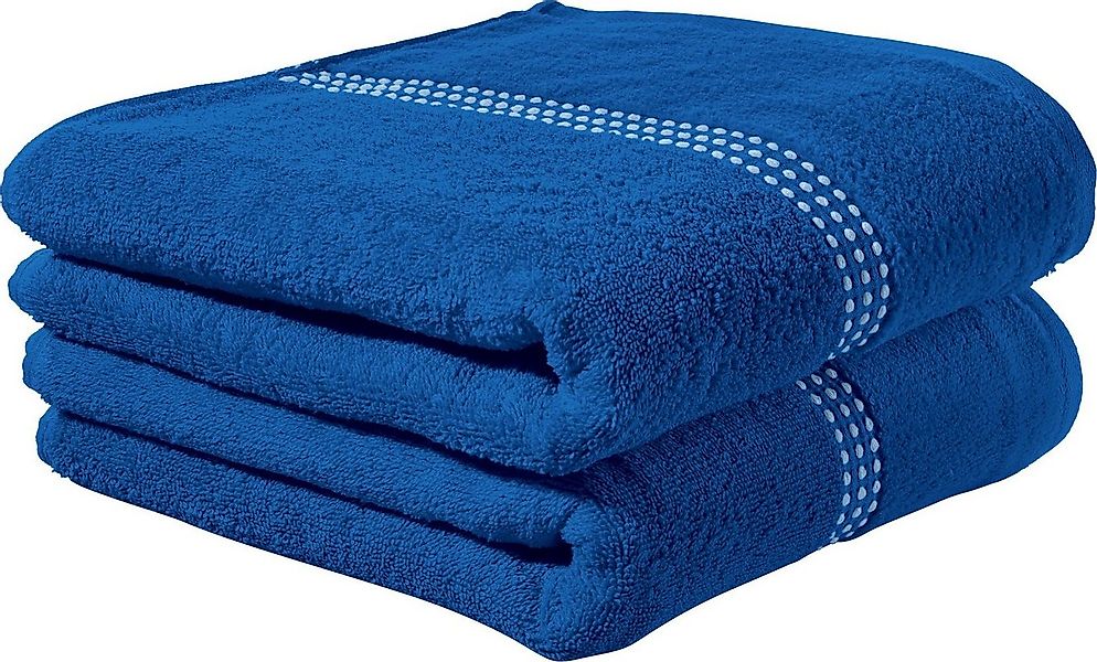 Erwin Müller Duschtuch Duschtuch "Mannheim" 2er-Pack, Velours-Frottier, Wal günstig online kaufen