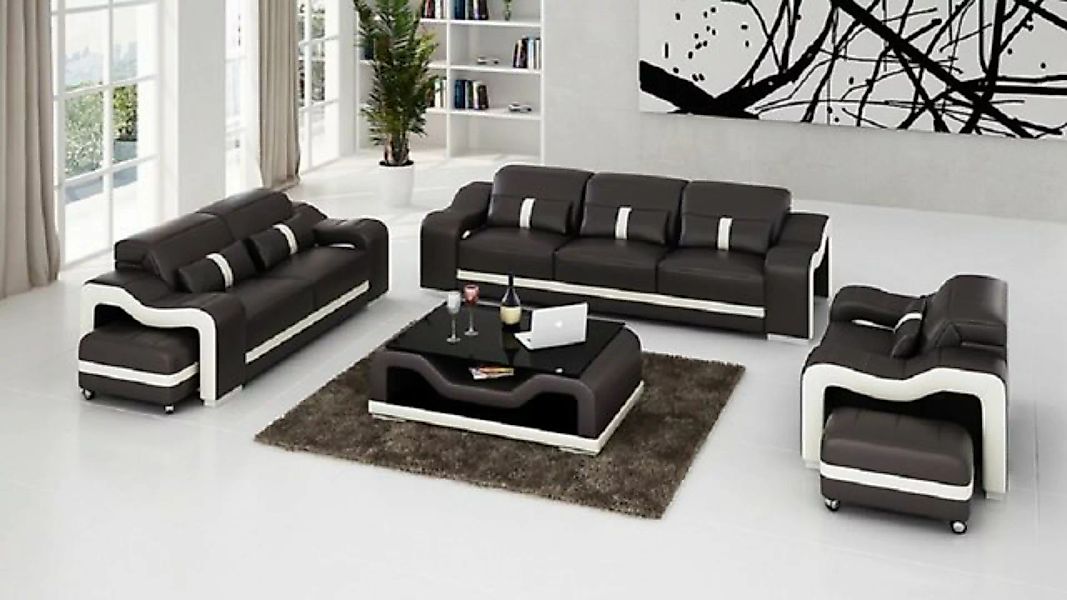 JVmoebel Sofa Sofagarnitur 3+1 Sitzer Design Couch Polster Sofas Modern, Ma günstig online kaufen