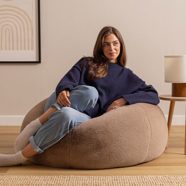 icon Sitzsack Erwachsene aus Kunstfell flauschig günstig online kaufen