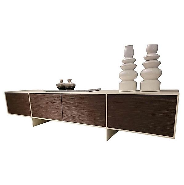 bert plantagie Anbauschrank Sideboard Face TV-Möbel Seidenglanz Weiß Dunkle günstig online kaufen