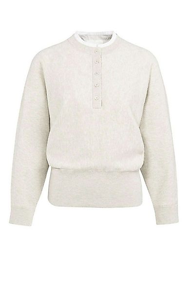 YAYA Sweatjacke Pullover mit Kragendetail günstig online kaufen