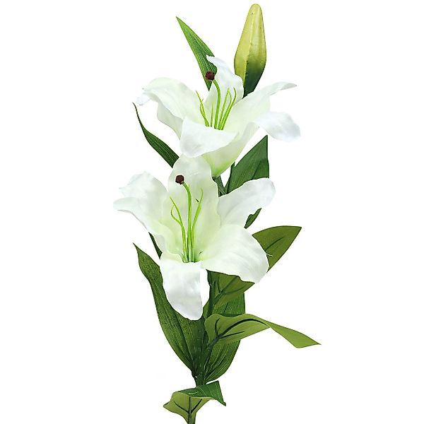 Kunstblume Oster-Lilie Weiß Künstlich Dekoblume 86cm günstig online kaufen
