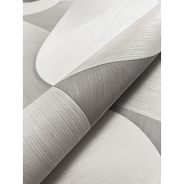 Newroom Vliestapete Nuccio Hellgrau Grafik Modern Strukturiert FSC® günstig online kaufen