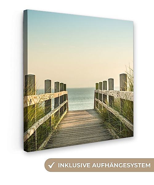 OneMillionCanvasses® Leinwandbild Meer - Weg - günstig online kaufen