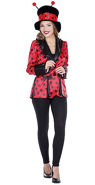 Karneval-Klamotten Kostüm Marienkäfer Damen Marienkäferjacke schwarz rot, G günstig online kaufen