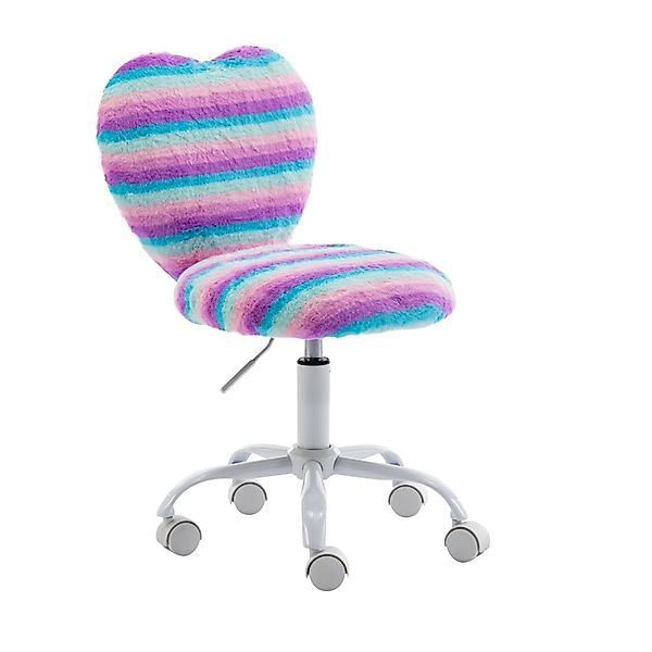 CHAIRUS Stuhl höhenverstellbarer Kinderdrehstuhl aus Kunstfell günstig online kaufen