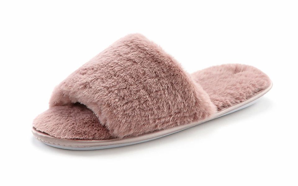 Vivance Hausschuh "Pantolette, Pantoffel," mit kuscheligem, warmen Fellimit günstig online kaufen
