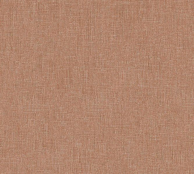Bricoflor Terracotta Tapete in Textiloptik Leinen Vliestapete in Rot Braun günstig online kaufen