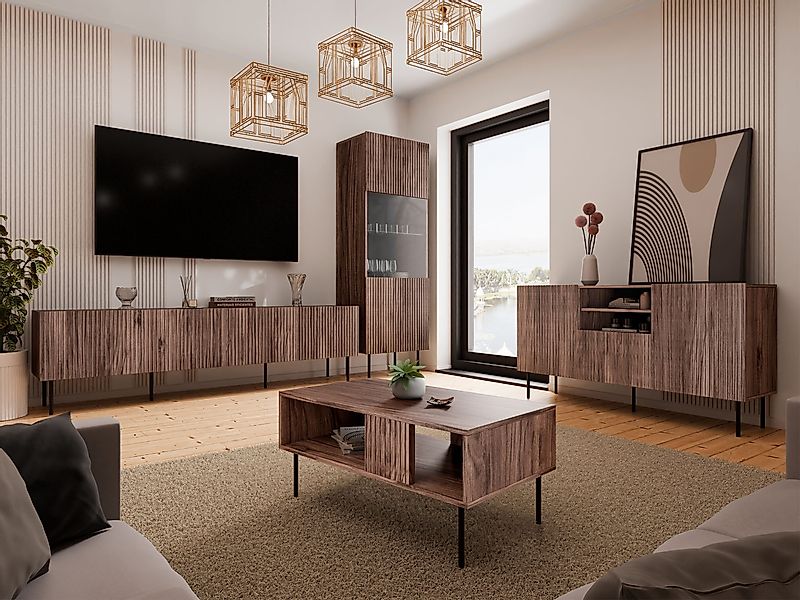MIRJAN24 Wohnzimmer-Set Tacos I, (4er-Set, Kommode, günstig online kaufen