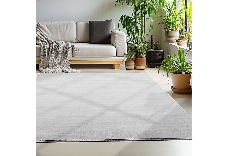 Carpettex Veloursteppich Unicolor - Einfarbig, Läufer, Höhe: 7 mm, Kurzflor günstig online kaufen