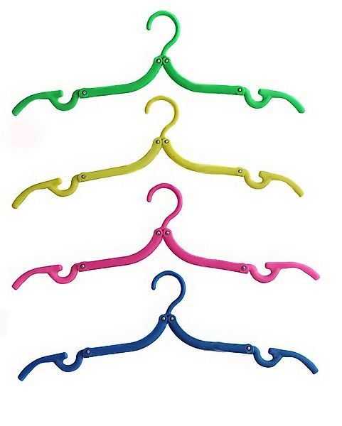 Yudu Kleiderbügel 4 x Kleiderbügel Reise Bügel zusammenklappbar günstig online kaufen