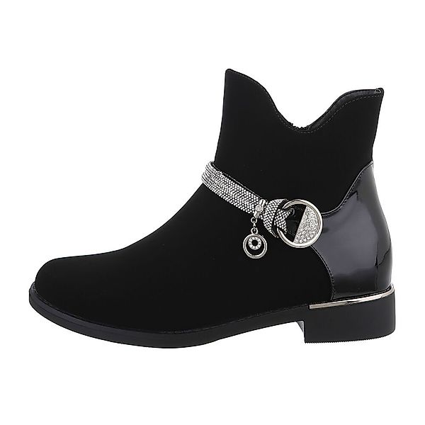 Ital-Design Damen Elegant Stiefelette (84633663) Blockabsatz günstig online kaufen