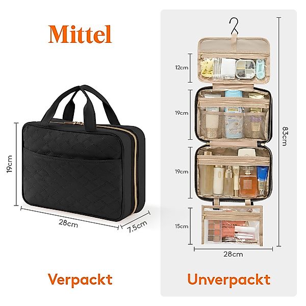 Lifewit Kulturbeutel Reise Kulturtasche, Wasserabweisende Kulturbeutel günstig online kaufen