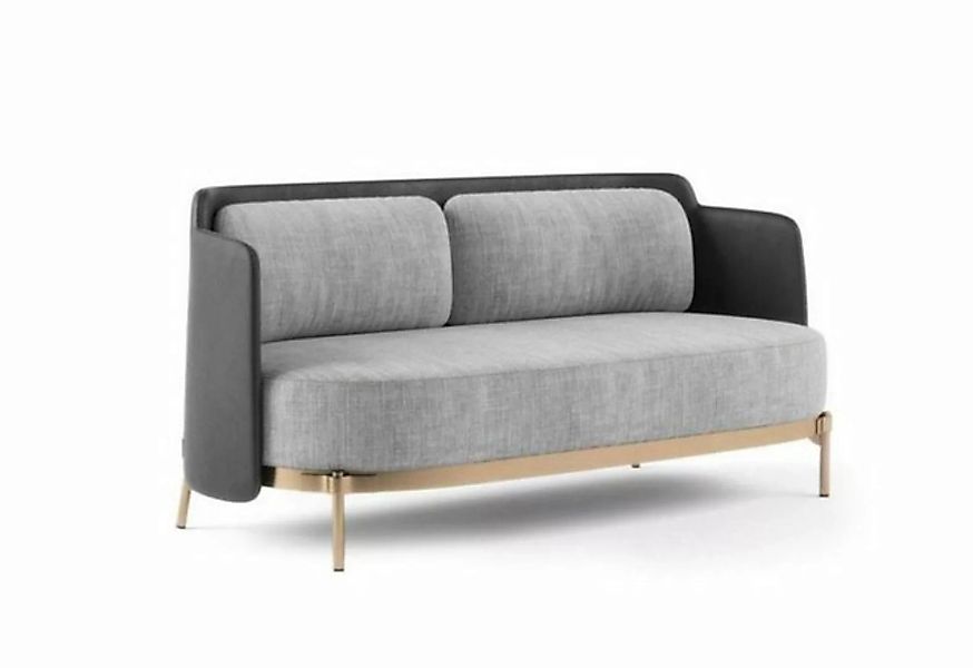 JVmoebel 2-Sitzer Designer Grauer 2-Sitzer Luxus Wohnzimmer Polster Couch T günstig online kaufen