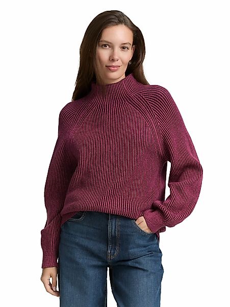TOM TAILOR Strickpullover mit Rippstruktur günstig online kaufen